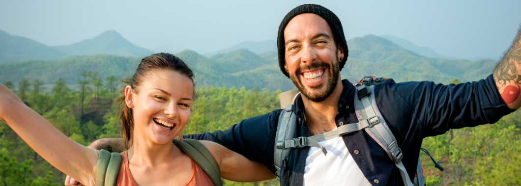 Couple romantique en voyage
