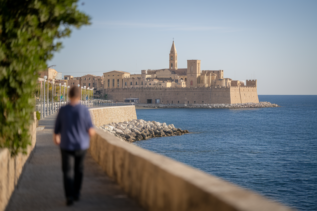 cefalu-promenade-personne-floue-mer